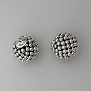LAGOS Signature Caviar Beaded Earring Backs in Sterling Silver NWOT